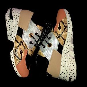 snake print sneakers